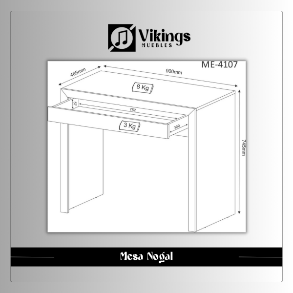 Mesa Nogal - Imagen 3