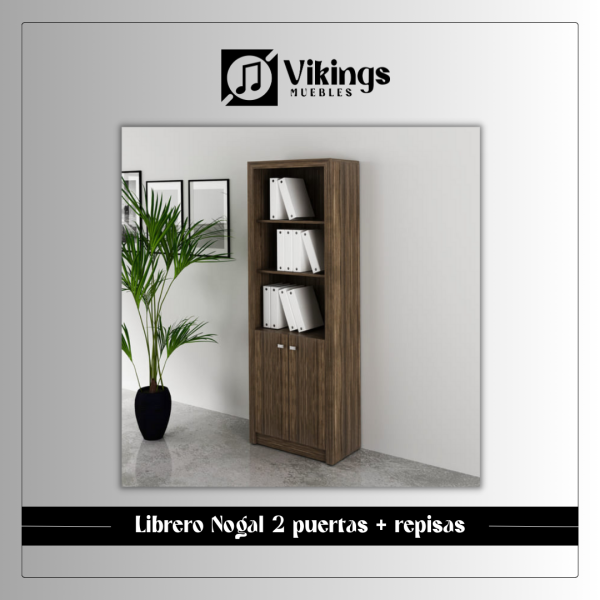 Librero 2 Puertas + Repisas - Imagen 2
