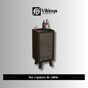Bar con Puerta de vidrio