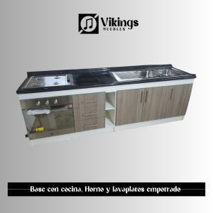 Base de Cocina, Horno y Lavaplato Empotrado