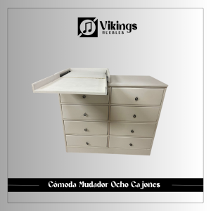 Comoda Mudador Ocho Cajones