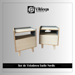 Set de Veladores Estilo Nordic