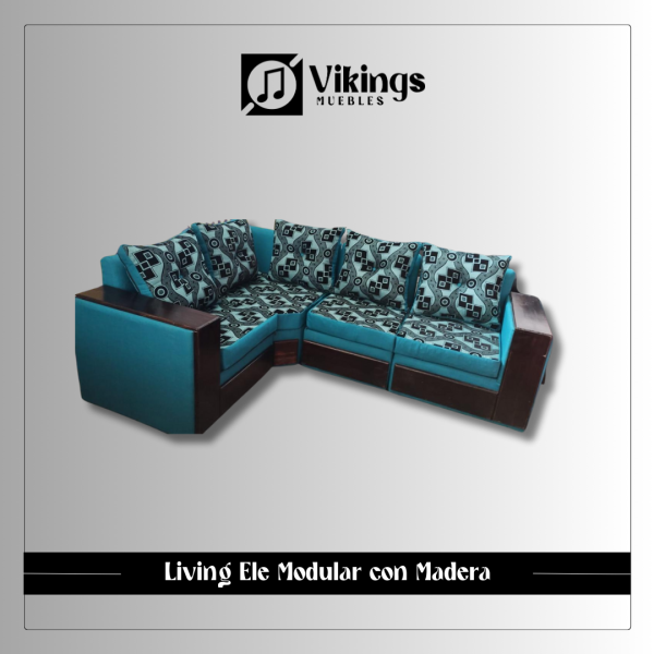 Living L Modular con Madera