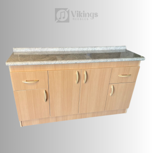 Base de Cocina de 4 puertas y 2 cajones melamina Haya