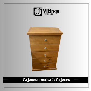 Cajonera Rustica Cinco Cajones
