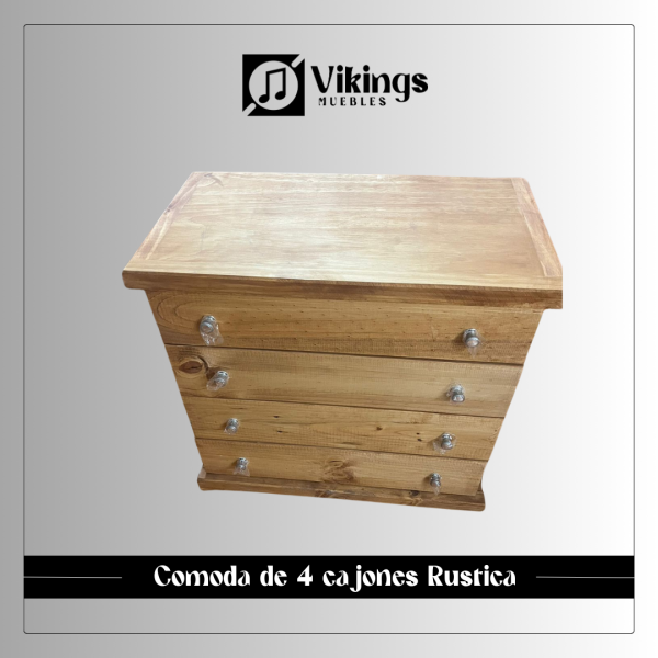 Comoda Cuatro Cajones Campestre - Imagen 2