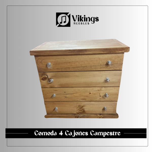 Comoda Cuatro Cajones Campestre