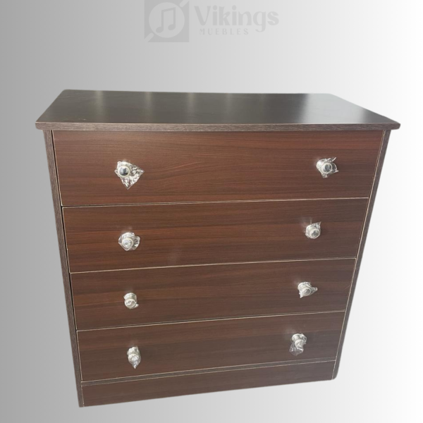 Comoda Cuatro Melamina Chocolate - Imagen 2