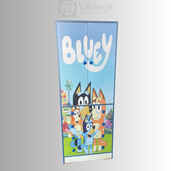 Ropero Dos Cuerpo Infantil Diseño Bluey - Imagen 2