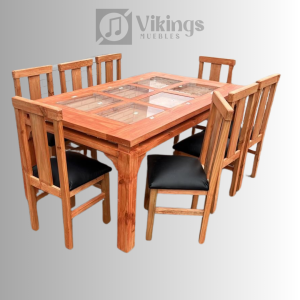 Comedor Flotante Mosaico Vidrio Color Alerce