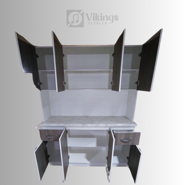 Compacto de Cuatro Melamina Cendra Escandinavo - Imagen 3