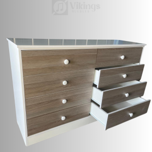 Cómoda Vikings Bicolor Blanco Cendra Escandinavo