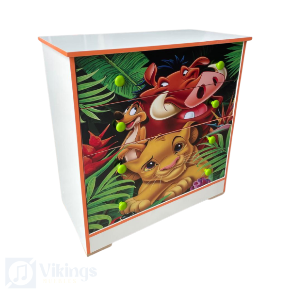 Comoda Cuatro Infantil Diseño Rey León - Imagen 4